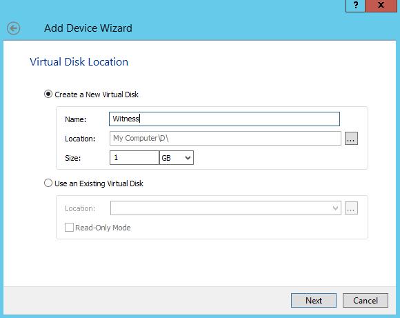 NOTE: Each of the arrays that will be used by StarWind Virtual SAN to store virtual disk images should meet the following requirements: initialized as GPT; have a single NTFS-formatted partition;