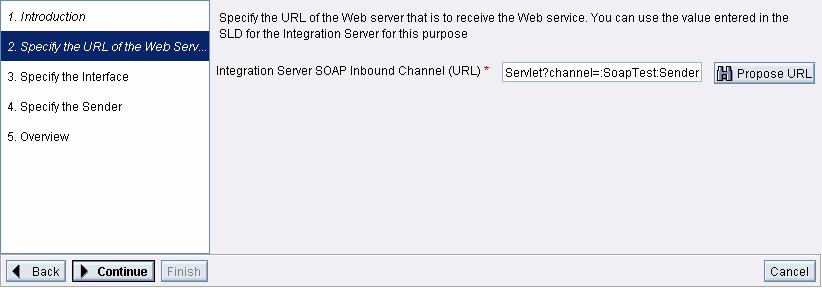 http://<host>:<j2ee-port>/xisoapadapter/messageservlet? channel=:<service>:<channel> 3.2.2 Creating a WSDL from an Interface Definition You can create a WSDL with the help of a wizard.