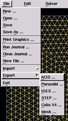 Now export the mesh that will be imported into Fluent File > Export > Mesh Exporting the Mesh Make sure