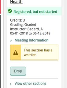 Before the term begins, the automated waitlist offers available spots to students in the order of the waitlist (see above). You cannot jump the queue.