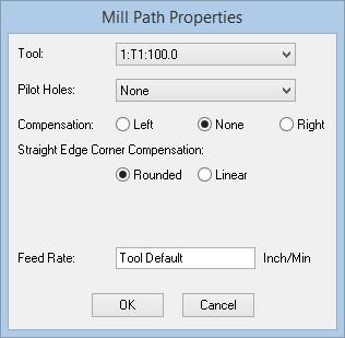 Mill Path Compensation Option for Straight Corners New Compensation Option for