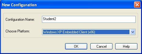 Creating an Initial Configuration In this exercise you will create a Windows XP Embedded operating system.