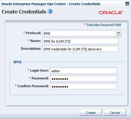 Procedure for using IPMI protocol to discover a SPARC T7 series server or SPARC T5 series server using Oracle Enterprise Manager Ops Center.