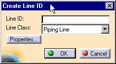 Creating a line ID This task describes how to create a piping line ID. You need to create a line ID before you can begin routing and placing components and equipment.