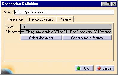 12. The catalog will display in the Catalog Editor. Double click on the CATProduct file - in this case PipeDimensions to activate it - and then click the Reference tab to view the full file path. 13.