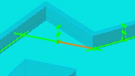 4. Click on the Compass Base Plane button. The segment will pivot - at the node closest to the segment half you selected - to become parallel with the reference plane.