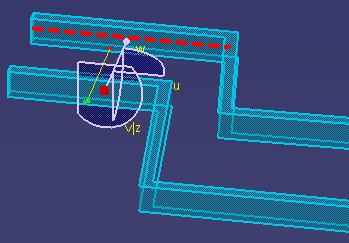 4. Enter the offset distance and select your offset between options in the Run box.