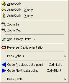 Display Menu The Display menu for the Linked Data Viewer displays the following options: Figure 2-59.