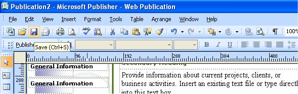 Menyimpan Fail Microsoft Office Publisher 1.