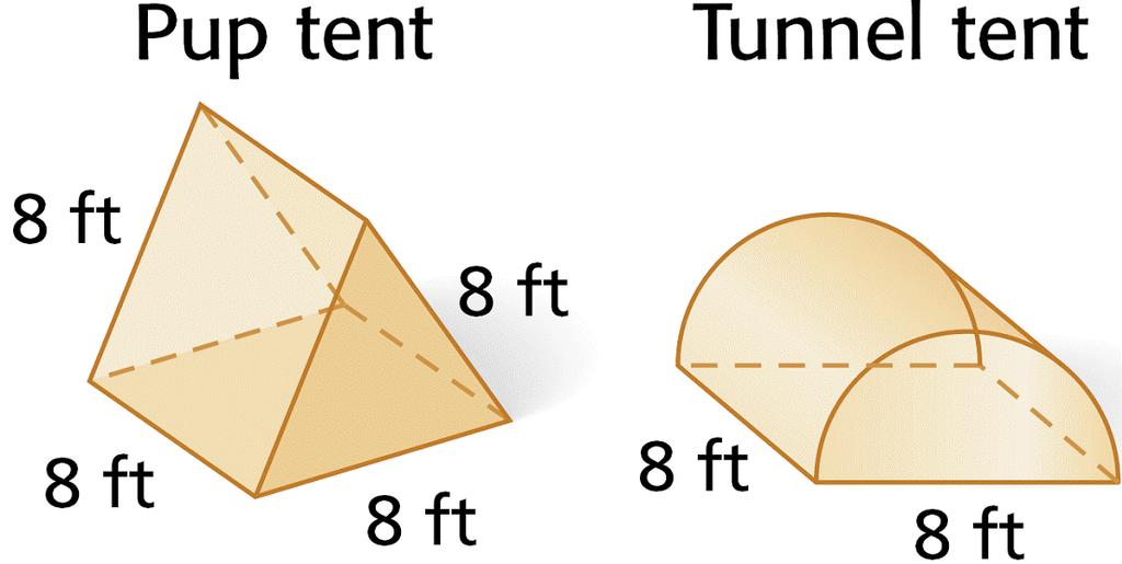 Pup tent: Tunnel tent: The
