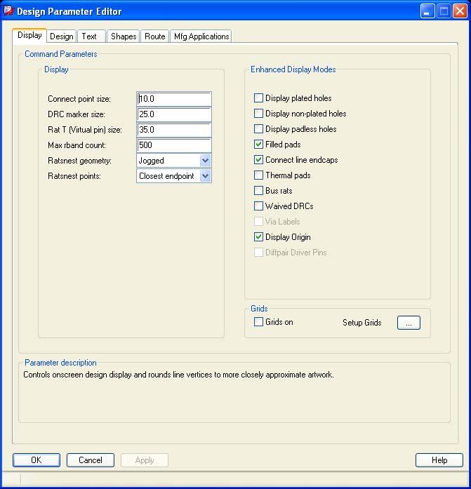 User Interface Lesson 1 Design Parameters Editor Setup - Design Parameters The Design Parameters Editor form provides a convenient, centralized location for editing parameters that are saved and