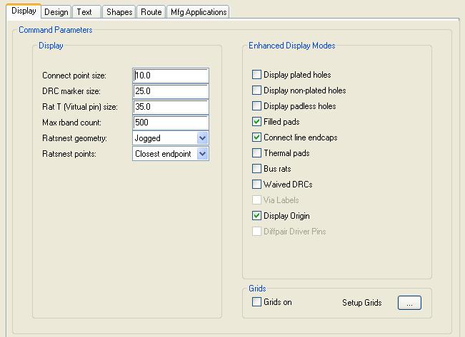 User Interface Lesson 1 The Design Parameters Editor dialog box appears. Notice the six tabs near the top of this dialog box. 3.