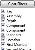 Toggles (Show/Hide) column visibility Show/Hide Columns Other functionality Function Description Save loaded welds Save Lose all weld grid changes and reload welds Reload Create user defined weld