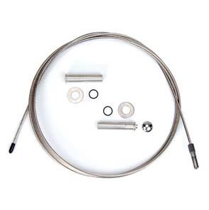 quality 316 grade stainless steel includes 1 strand of cable w/swage, applicable washers, Invisiware receiver, Pull-Lock end fitting and end cap.
