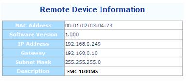 FMC-1000M(S) and for any remote