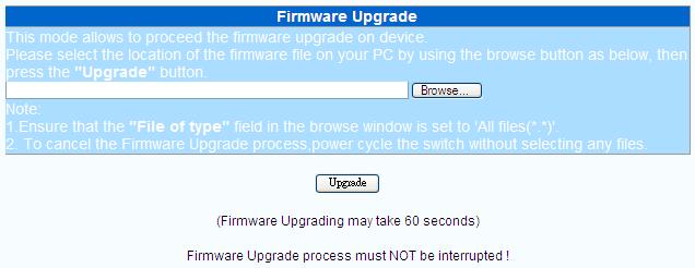3.1.9.3 Firmware Upgrade If bugs are discovered, if functions are added, or if factory default settings are changed, the firmware in the converter will require upgrading.