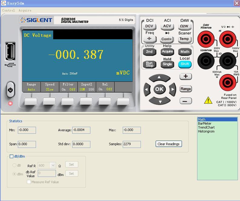 Example 8: To Use Application Software EasySDM Remote Control function based on EasySDM enables users to operate instrument remotely.