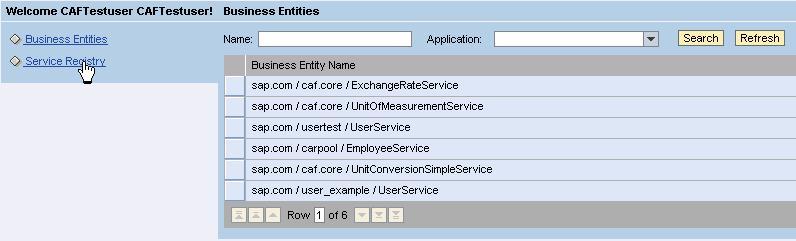 5. Select the external service you have created and choose