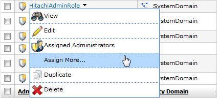 12. Click the Administration menu, click the Administrative Roles submenu and select the Manage