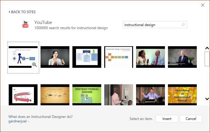 5. Scroll down to see all videos that fit the keywords. 6.