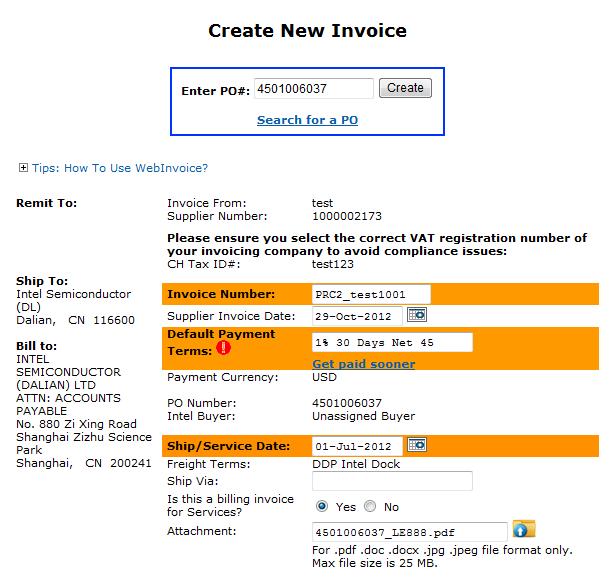 Create New Invoice 1 Ensure correct PO# for web invoice creation Check on the checkbox beside the PO line Change Remaining Qty and/or Unit Price when necessary 2 Enter Invoice Number 3 4 Enter