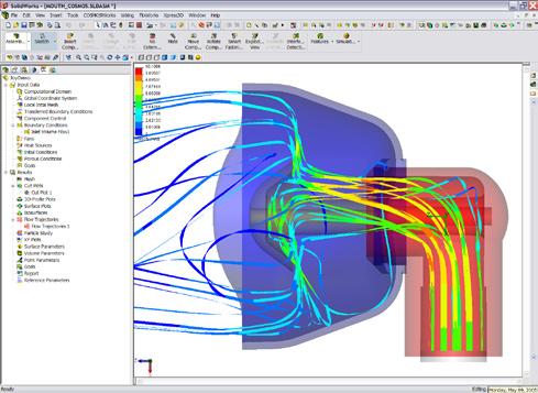 SolidWorks Premium software includes powerful and intuitive tools for creating enclosures and other sheetmetal components for medical devices in folded or flat states.