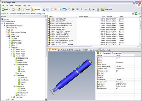 With SolidWorks Enterprise PDM, you can document the reasons for making design decisions, including analysis and test results, and can track revisions generated at each step of the process.