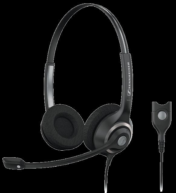 provides an instant, custom fit Can directly connect to all major phone systems (cable required) SC260 SC260 SH350 Binaural, Noise-Cancelling Headset Binaural office and contact center headset