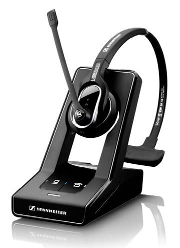 in 20 minutes intelligent fast charging Long distance wireless range in typical office building: up to 180 ft and in line of sight: up to 590 ft SDOFFICE SD Pro 1 Single-sided DECT headset Iconic