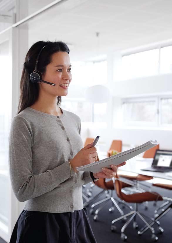 Danny Hayasaka, Sales Manager, CallOne Stay in touch around the office - One headset for all your phones - Touch screen & touch sensors for optimum call control - Triple Multiuse connectivity: desk
