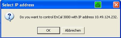 dialog Ethernet Connection by clicking on the Close button.