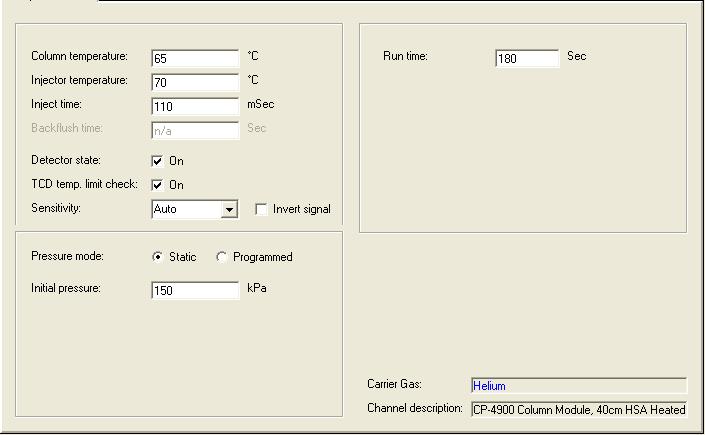 3.6 Window Instrument Setup (Menu Method) The window Instrument Setup is found under menu point Instrument Setup in menu Method Instrument Setup allows