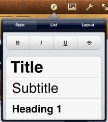 Apply custom fonts and colors Triple-tap a paragraph to select it,