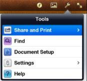 Zip though Documents Using the Navigator Touch and hold along the right edge of the screen to reveal the Navigator as shown below.