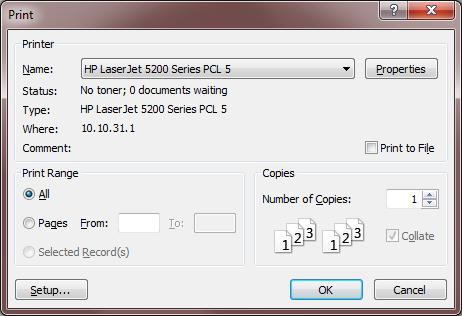 Beginning with Access 2007, reports can be opened in a Report View which is intended for viewing the data without printing.