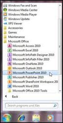 Open Microsoft Office Access 1.
