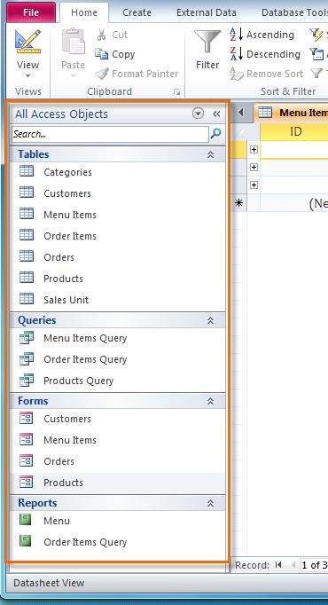 The Navigation Pane in Access 2010 To Minimize and Maximize the Navigation Pane: The Navigation Pane is designed to help you manage all your objects, but if you
