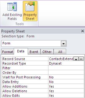 2. In the Design tab of the ribbon, click on Show Table 3. Select Jobs and click Add. Observe that Access adds the Jobs table to the query designer and the relationship between the tables is apparent.