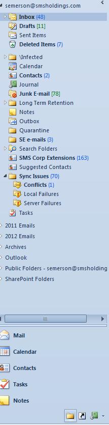 Deleting Sync Issue Emails When the communications between the Exchange Server and your mobile device get interrupted, a Sync Issues email is created and stored in your email account.