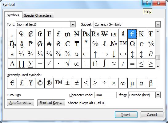 Correcting Automatically Word 2010 is set to automatically replace some typed text with the specified replacement.