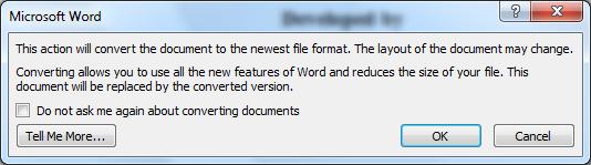 Documents from Older Versions Microsoft Word 2010 can open documents created in all previous versions of Word.