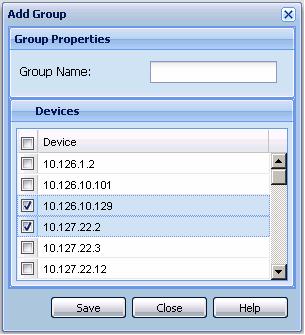 Creating and managing security groups 133 Job aid The following table describes the Add Group dialog box Part Group Name Device list Allows you to enter a name for the new security group The new