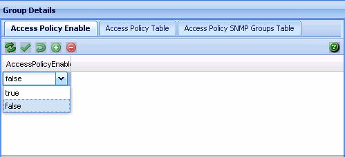 Creating and configuring access policies 175 Enabling or disabling access policies for devices in a security group Perform the following procedure to enable or disable access policies for a device in