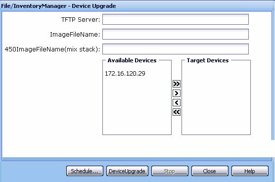 Managing files 289 3 In the TFTP Server field, enter the host name or IP address of the TFTP server for the upgrade operation 4 In the ImageFileName field, enter the name of the image file to