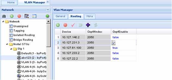 Configuring routing on a VLAN interface 63 Field Type VlanIds Type of port: trunk or untagpvidonly or tagpvidonly VLAN IDs of which the port is a member Configuring routing on a VLAN interface VLAN