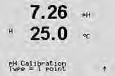 Buffer values refer to 25 C. To calibrate the instrument with automatic buffer recognition, you need a standard ph buffer solution that matches one of these values (see section 8.2.4.