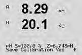 2 ph Parameters ) one of the two following modes is active. 7.5.1.1 Auto Mode Place the electrode in the buffer solution and press the [ENTER] key to start the calibration.