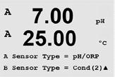 Transmitter M300 53 Analog Sensors: Select Sensor Type and press [ENTER].