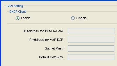 4.1.1 Assigning the IP Addressing Information 4.1 Programming the IPCMPR/IPCEMPR Card 4.1.1 Assigning the IP Addressing Information The IP addressing information for the IPCMPR/IPCEMPR card can be