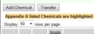 to add it into the inventory. 1. On the Inventory page, click Add Chemical. You will be taken to the Add page.